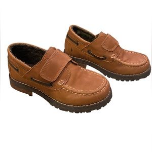 Cat & Jack toddler boys dress shoes brown
